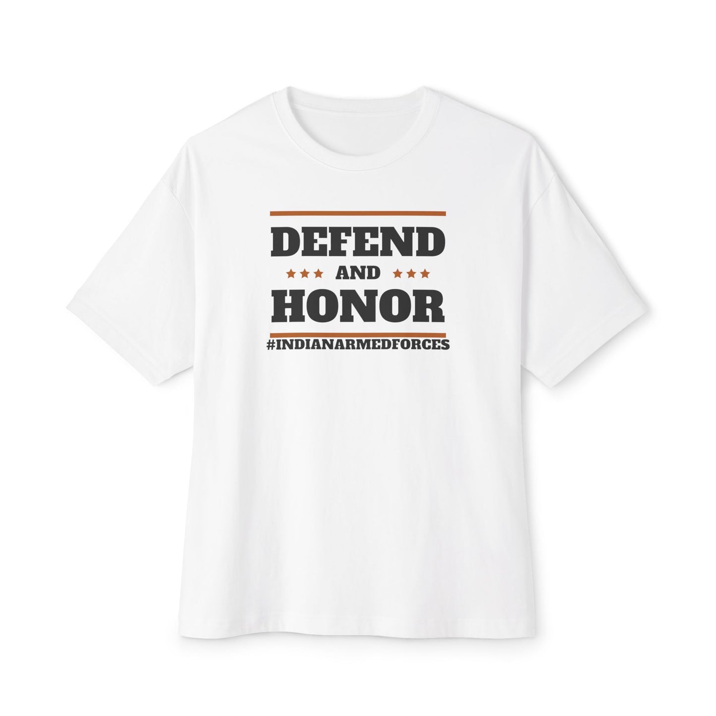 Unisex Oversized T-Shirt - Defend And Honor White