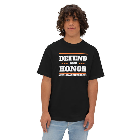 Unisex Oversized T-Shirt - Defend And Honor Black