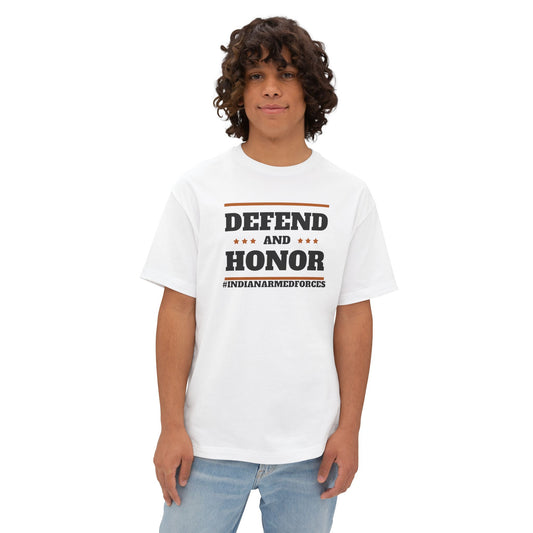 Unisex Oversized T-Shirt - Defend And Honor White